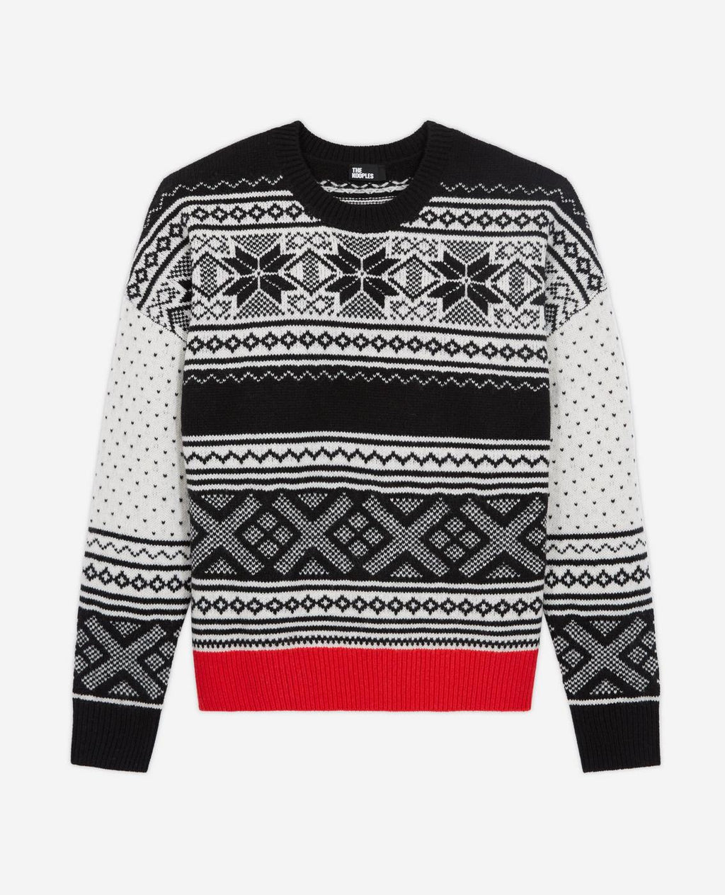 The Kooples - Pull En Laine - Ecru Et Noir - Femme