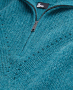 The Kooples - Pull En Laine Et Alpaga - Bleu Canard - Femme