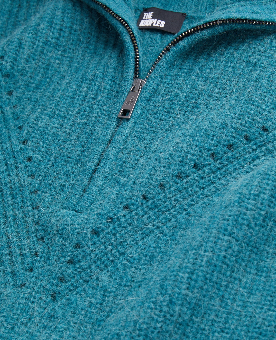 The Kooples - Pull En Laine Et Alpaga - Bleu Canard - Femme