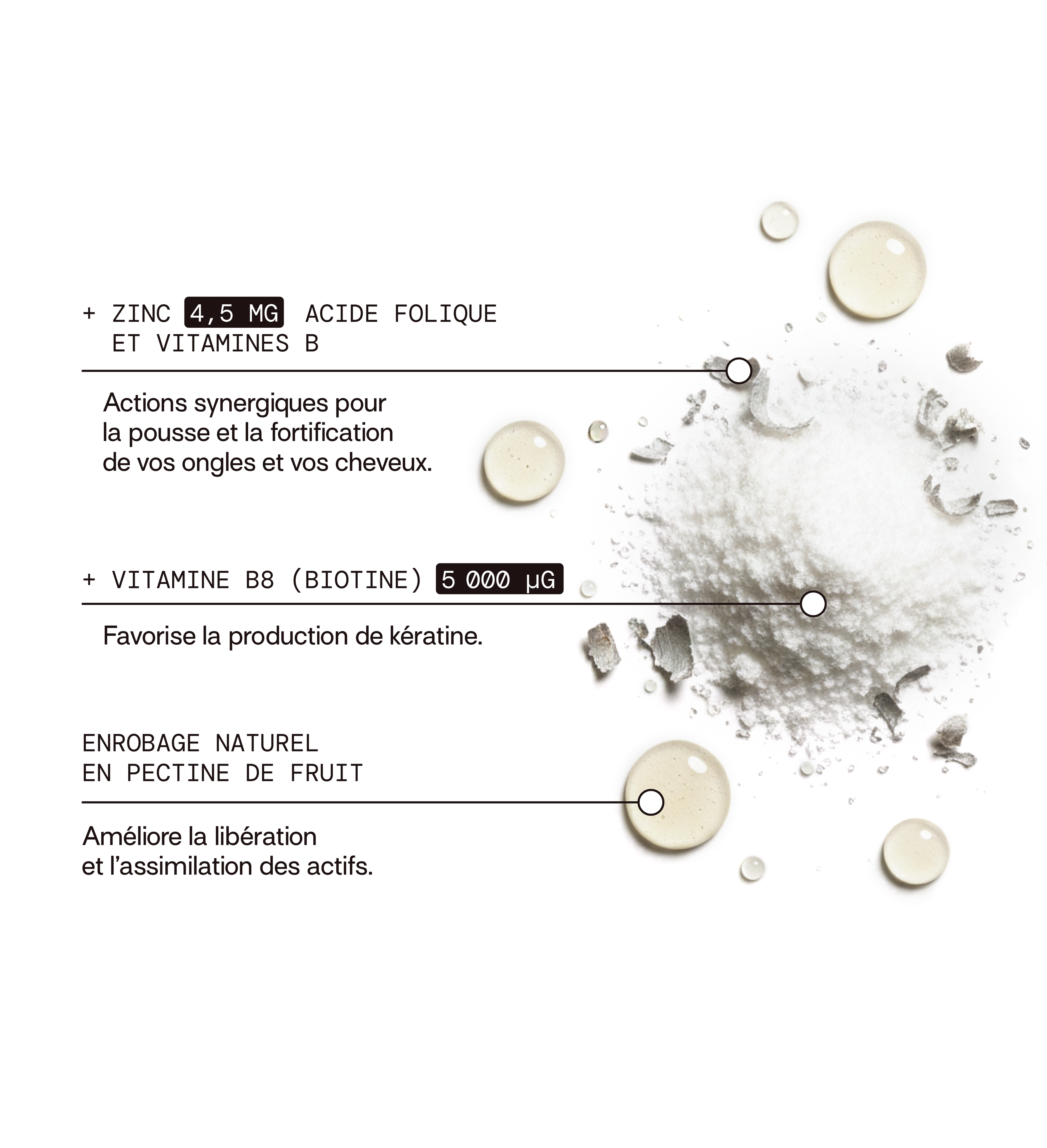 Pack Glow Up : Acide Hyaluronique, Collagène Vg, Cheveux & Ongles