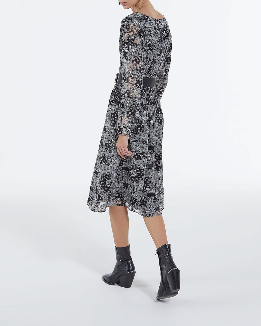 The Kooples - Robe Longue Imprimé Bandana - Femme