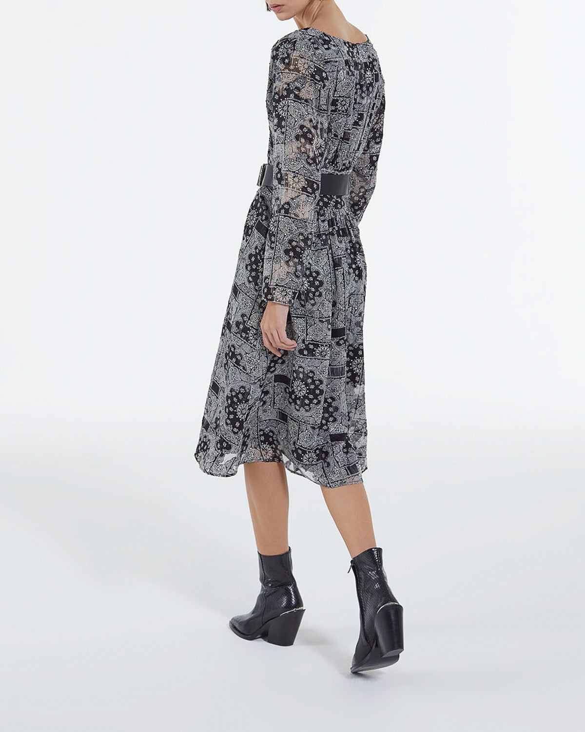The Kooples - Robe Longue Imprimé Bandana - Femme