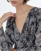 The Kooples - Robe Longue Imprimé Bandana - Femme