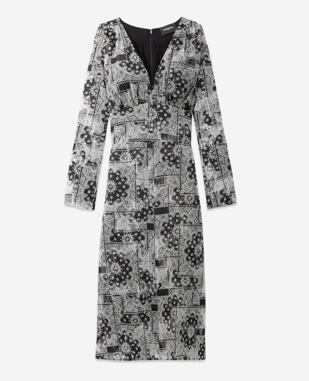 The Kooples - Robe Longue Imprimé Bandana - Femme