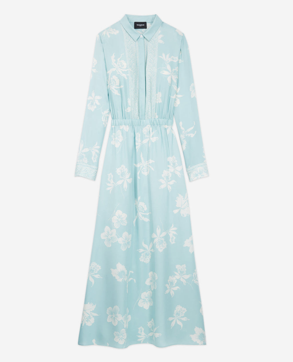 The Kooples - Robe Légère Imprimée Bleue Et Blanche - Femme