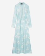 The Kooples - Robe Légère Imprimée Bleue Et Blanche - Femme