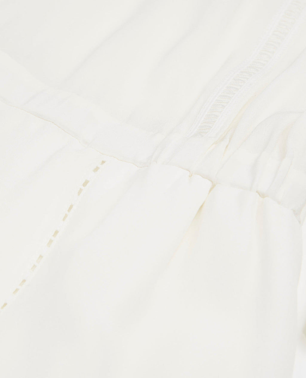 The Kooples - Robe Soie Blanche Courte À Manches Nouées - Femme