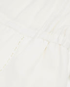The Kooples - Robe Soie Blanche Courte À Manches Nouées - Femme