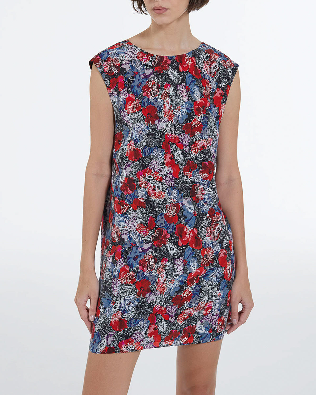 The Kooples - Robe Courte En Soie Imprimé Fleuri - Femme