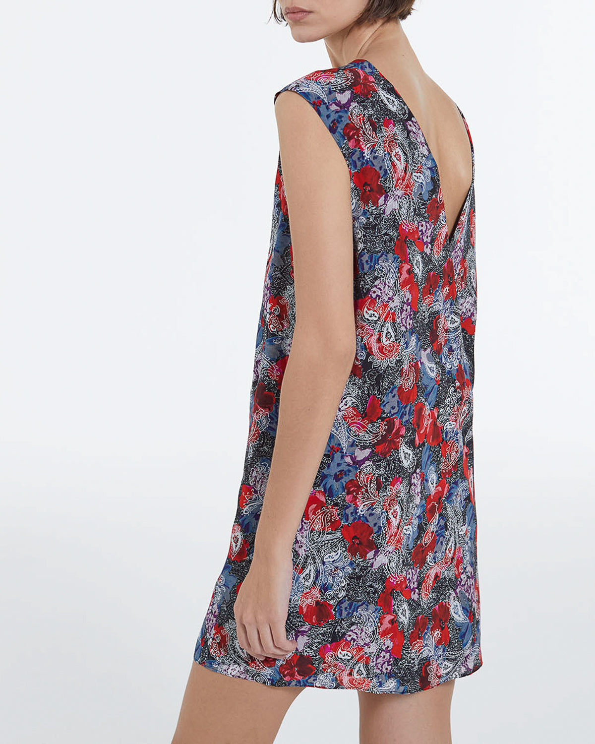 The Kooples - Robe Courte En Soie Imprimé Fleuri - Femme