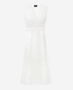 The Kooples - Robe Sans Manches Écrue Détail Brodé - Femme