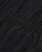 The Kooples - Robe Courte Noire Manches Courtes À Nœuds - Femme