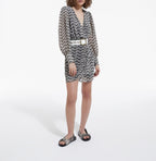 The Kooples - Robe - Noir-Ecru - Femme