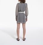 The Kooples - Robe - Noir-Ecru - Femme