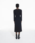 The Kooples - Robe Midi - Noir - Femme