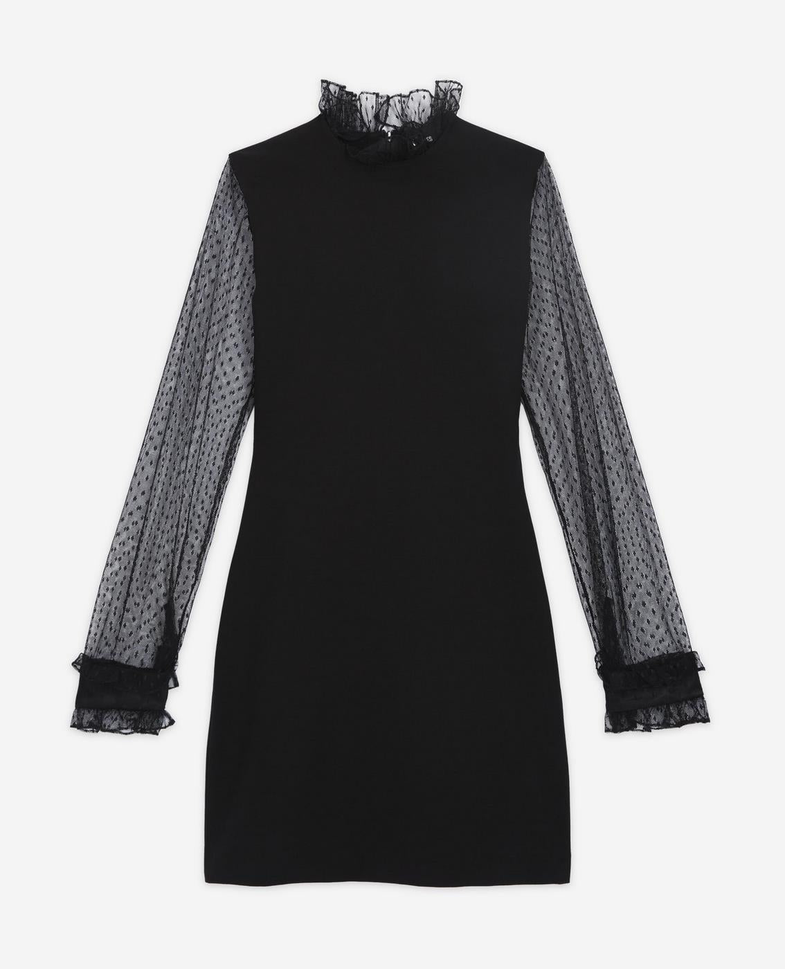 The Kooples - Robe Courte Detail Col - Femme
