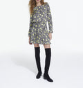 The Kooples - Robe Patineuse - Blanc Et Noir - Femme