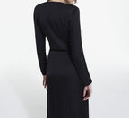 The Kooples - Robe Longue - Noir - Femme