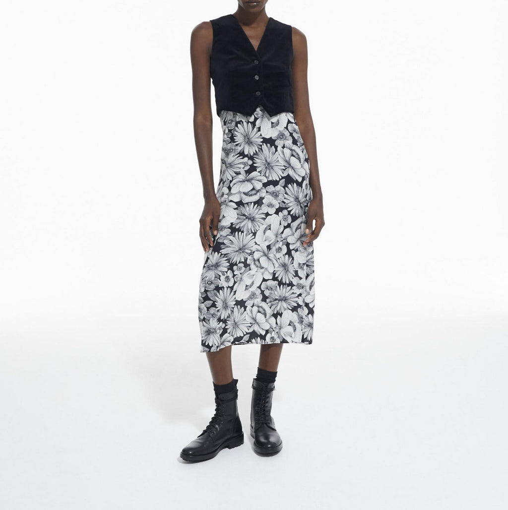 The Kooples - Robe Trompe-L’Œil En Soie - Noir - Femme