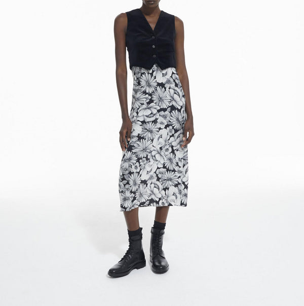 The Kooples - Robe Trompe-L’Œil En Soie - Noir - Femme