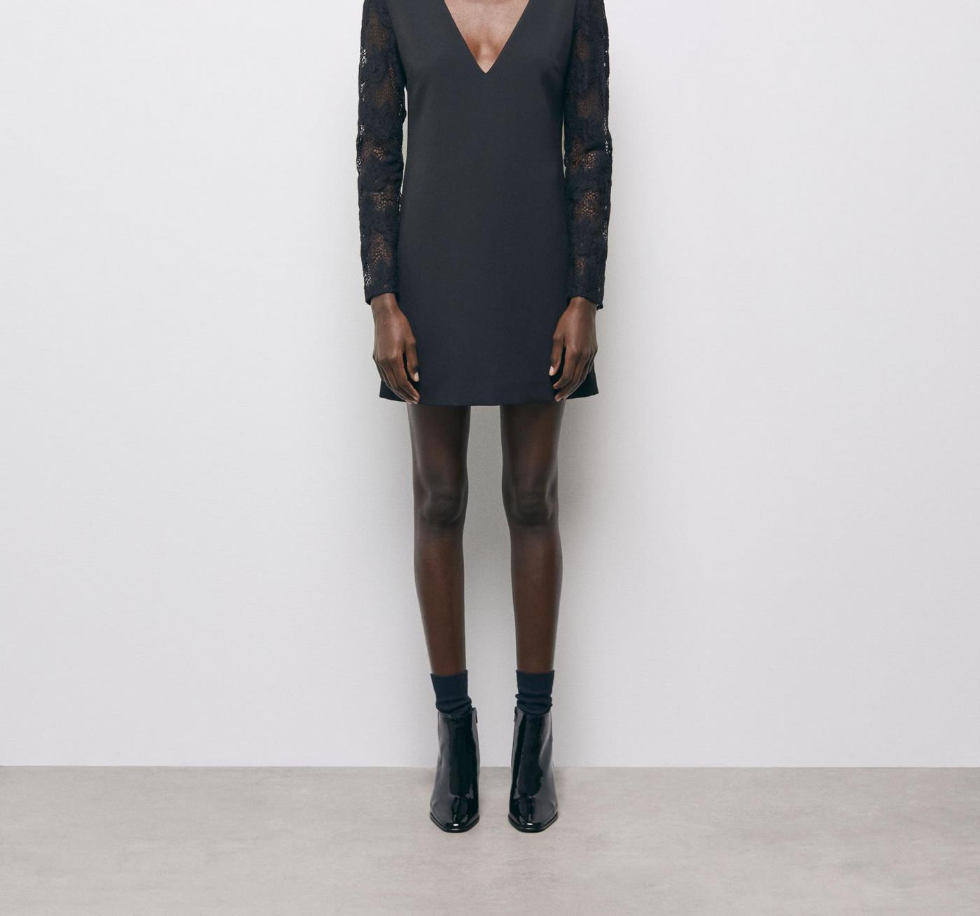 Robe Droite - Bleu Marine - Femme