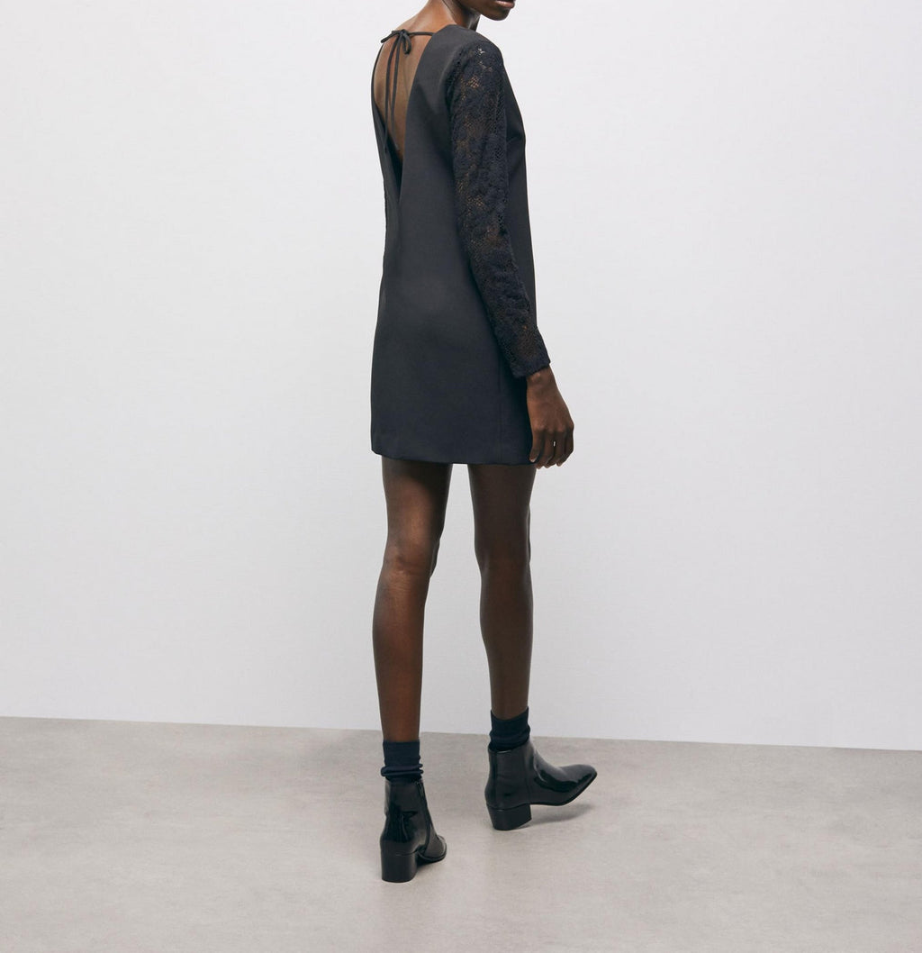 Robe Droite - Bleu Marine - Femme