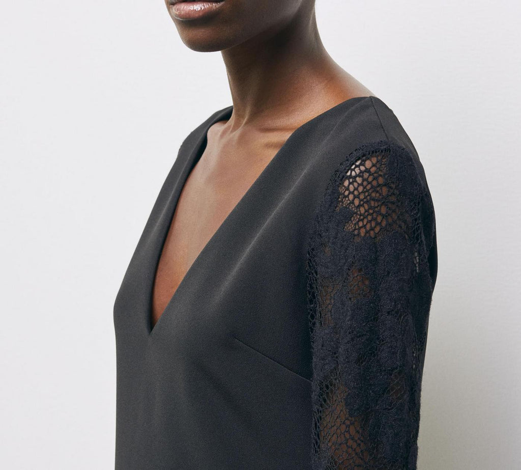 Robe Droite - Bleu Marine - Femme