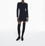 The Kooples - Robe Fourreau - Noir - Femme
