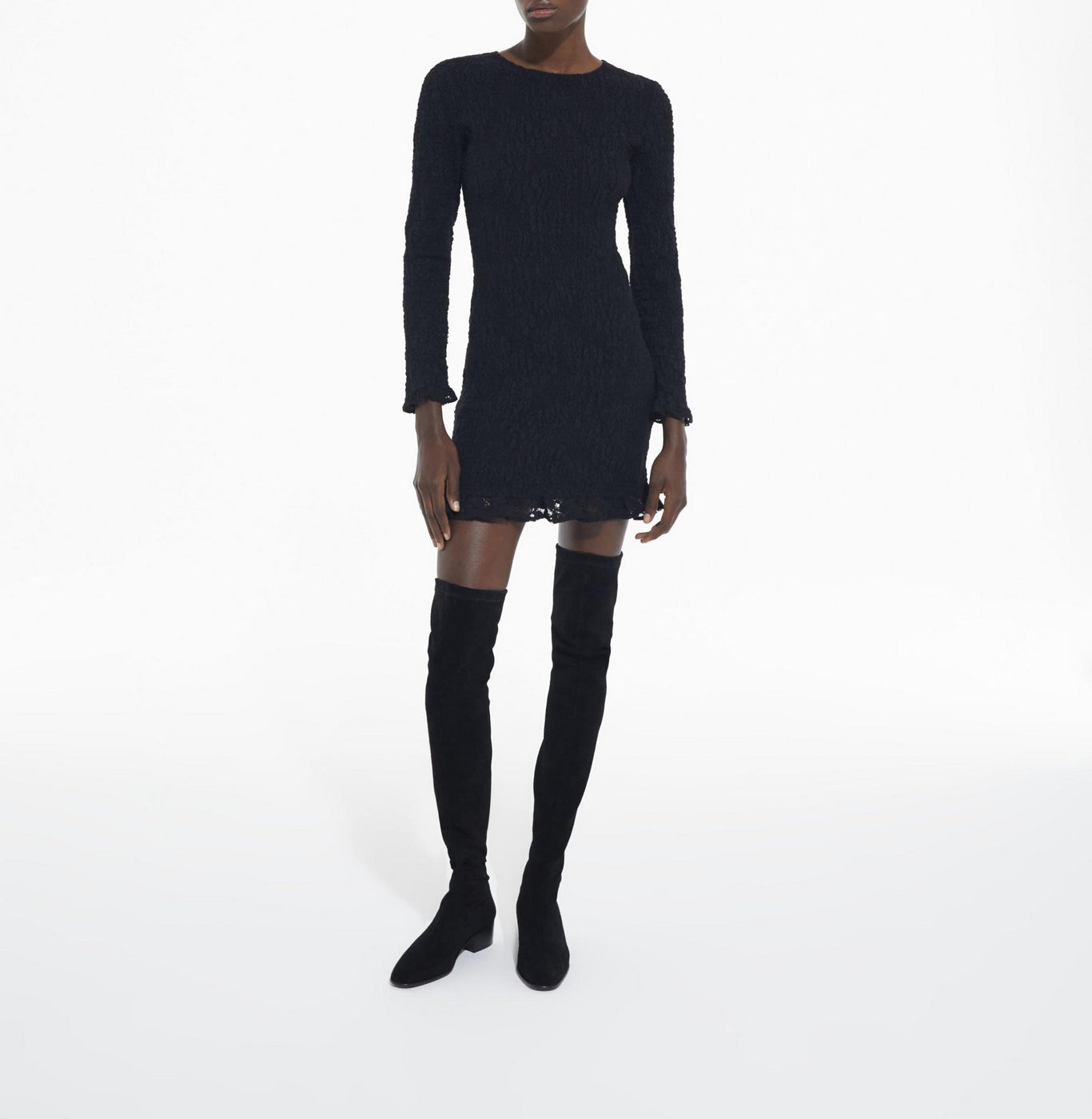 The Kooples - Robe Fourreau - Noir - Femme