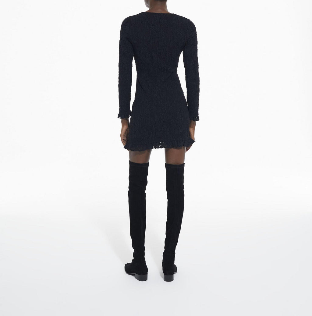 The Kooples - Robe Fourreau - Noir - Femme