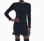 The Kooples - Robe Fourreau - Noir - Femme