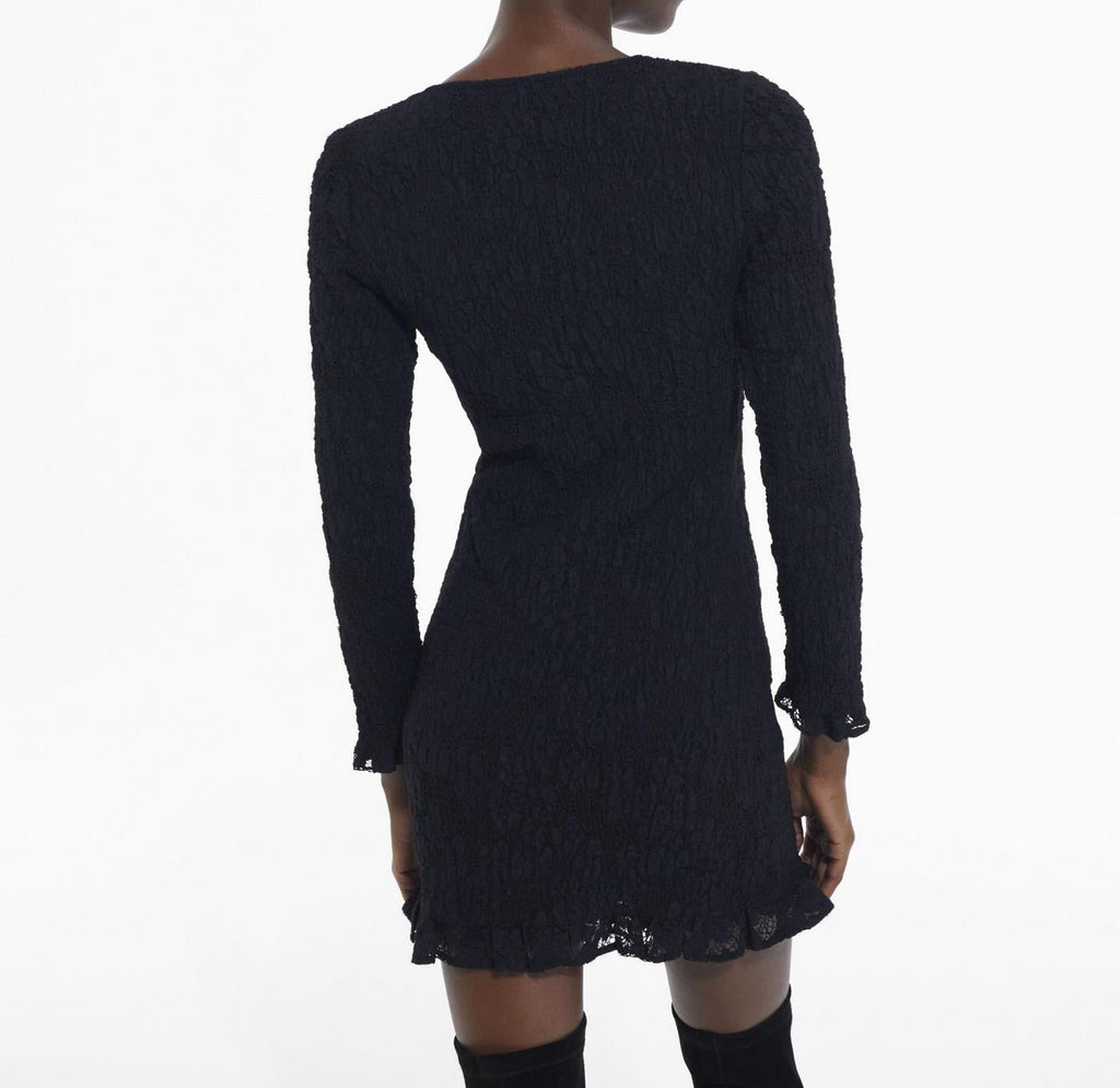The Kooples - Robe Fourreau - Noir - Femme