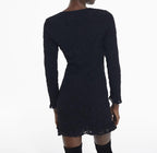 The Kooples - Robe Fourreau - Noir - Femme