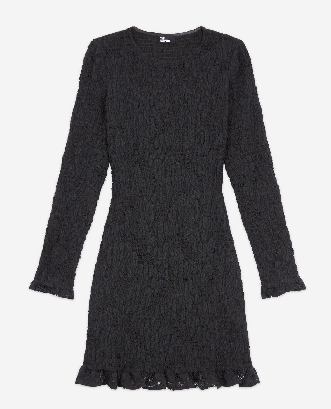 The Kooples - Robe Fourreau - Noir - Femme