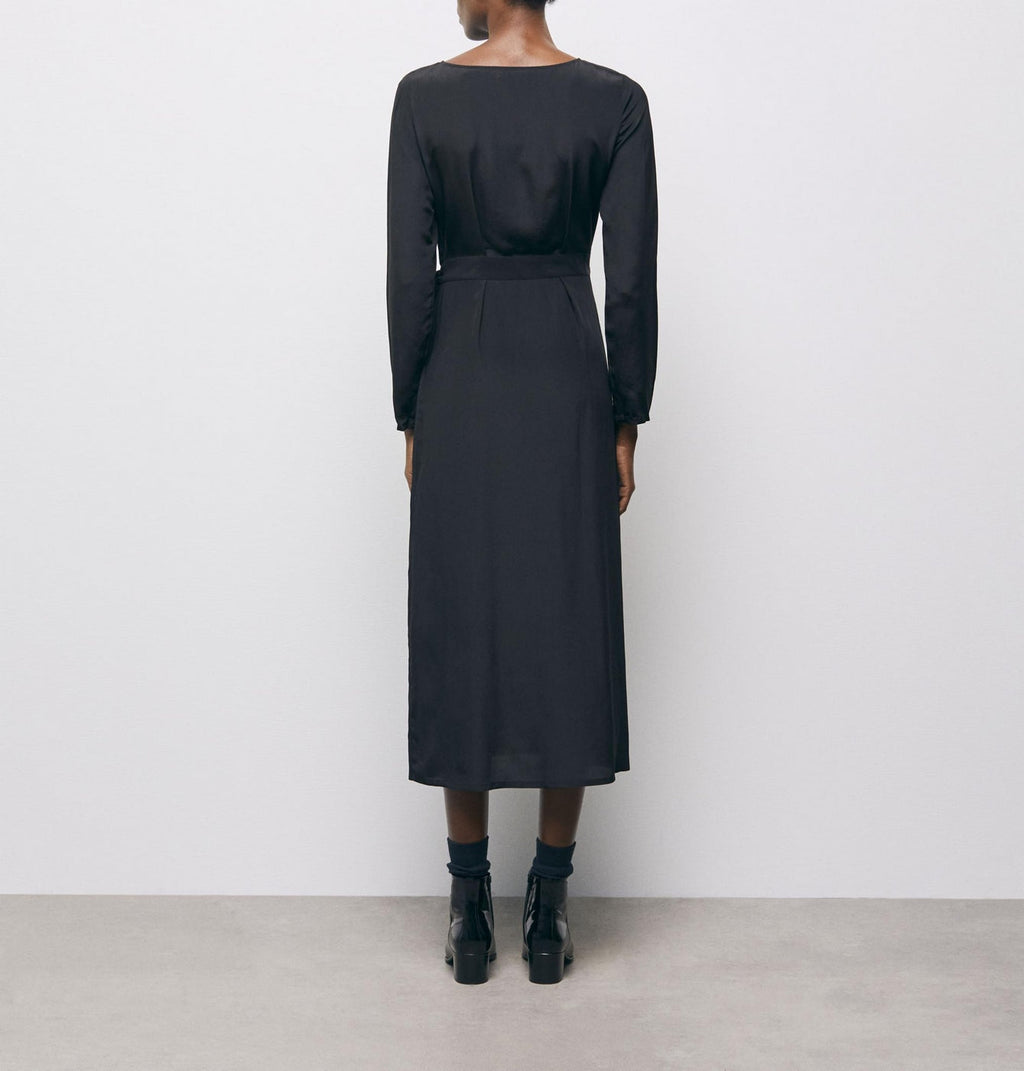 The Kooples - Robe Midi - Noir - Femme
