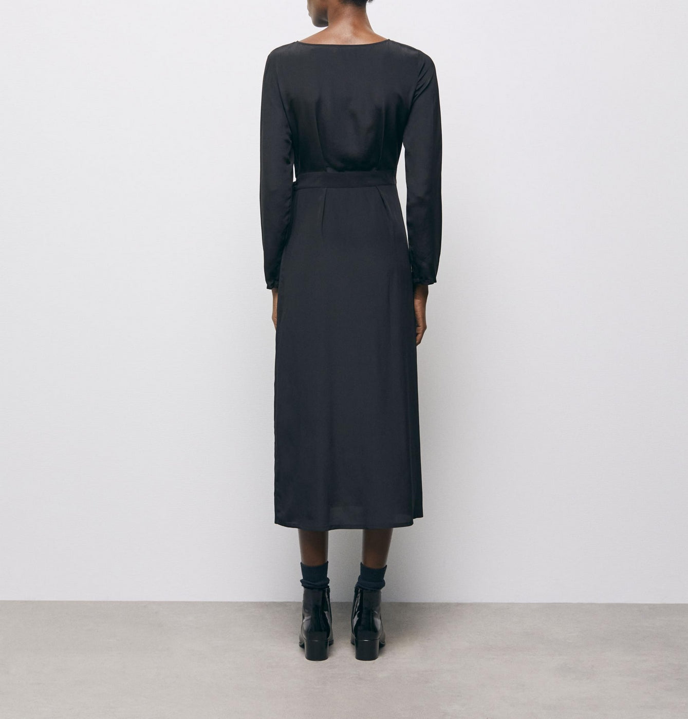 The Kooples - Robe Midi - Noir - Femme