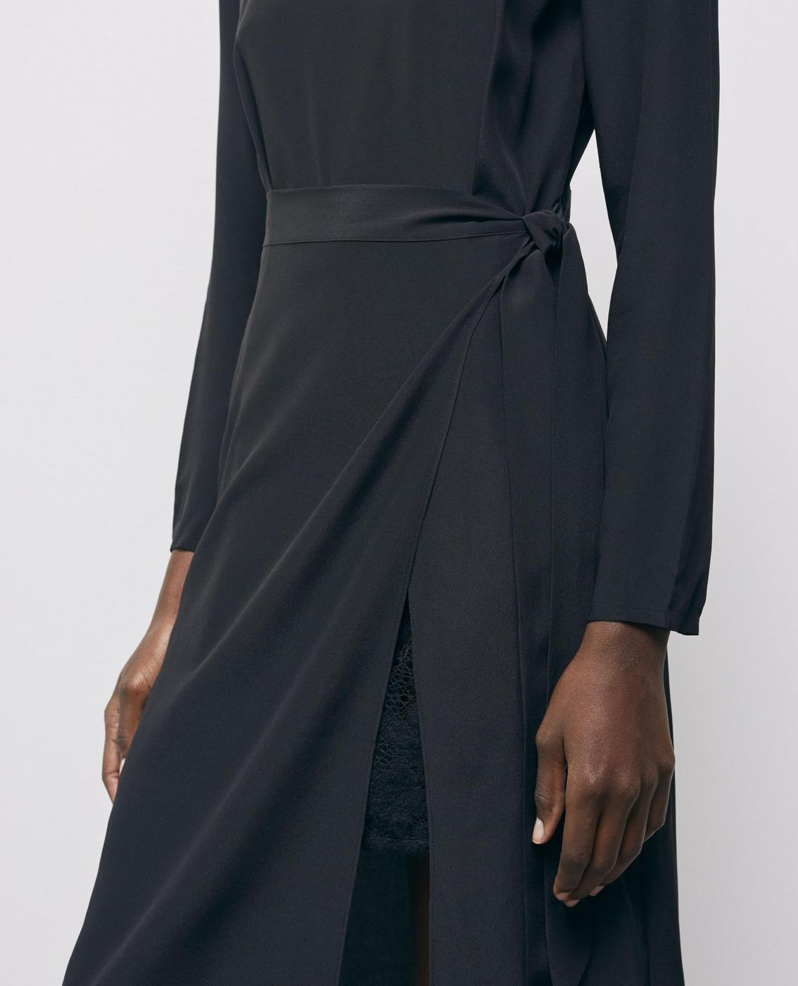 The Kooples - Robe Midi - Noir - Femme