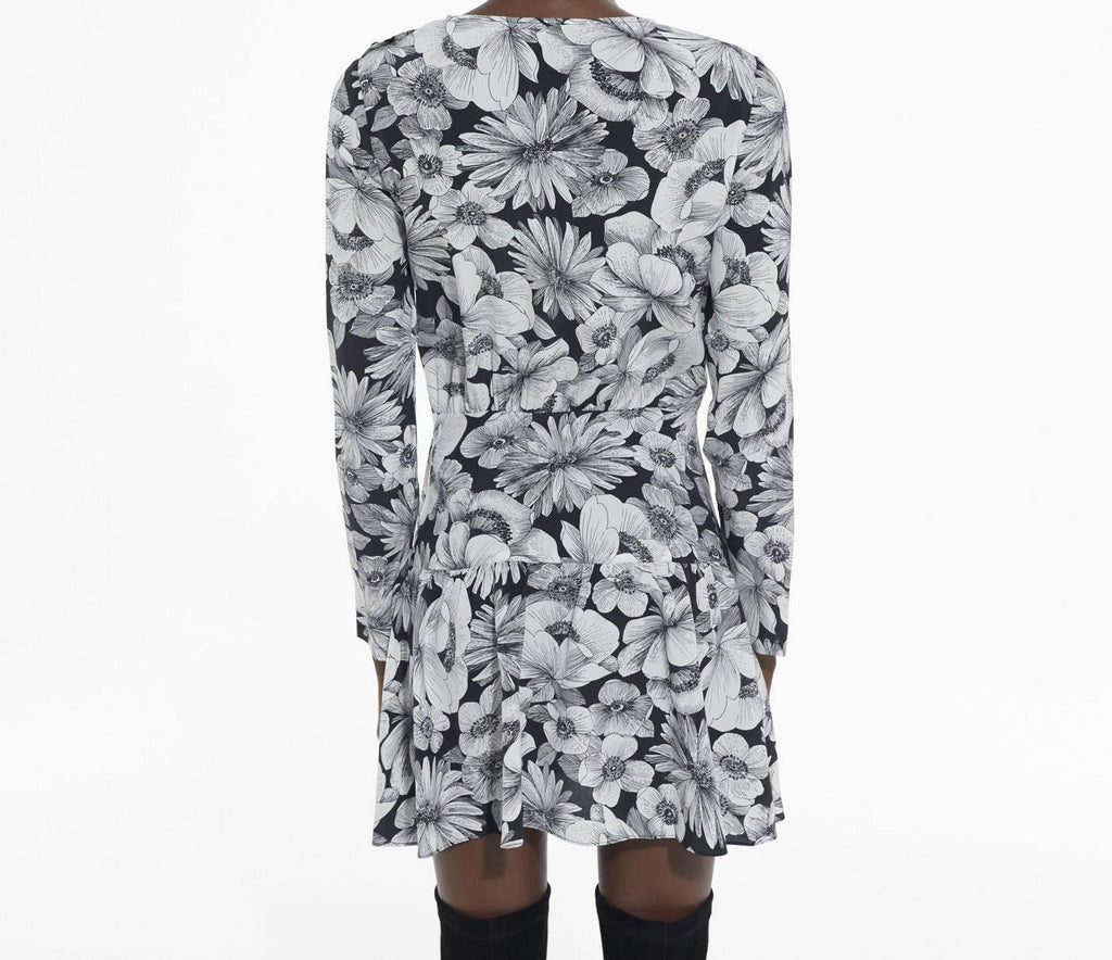 The Kooples - Robe Droite En Soie - Noir - Femme