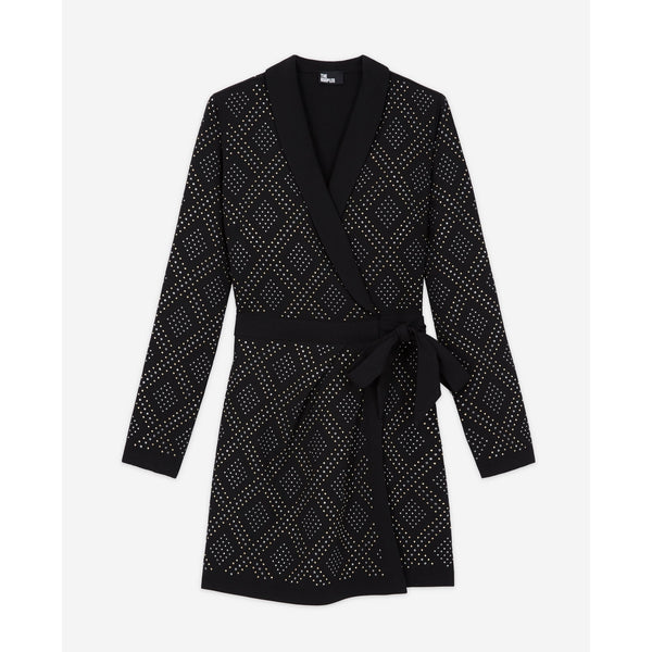 The Kooples - Robe Portefeuille - Noir - Femme