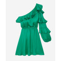 The Kooples - Robe Asymétrique - Vert - Femme