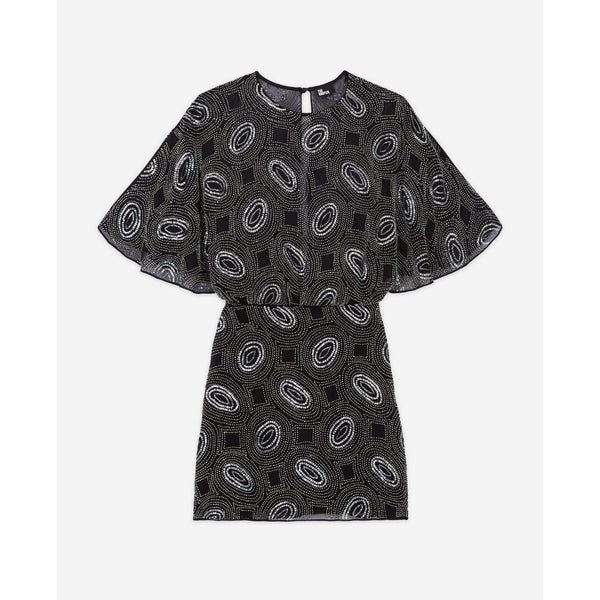 The Kooples - Robe Fourreau - Noir - Femme