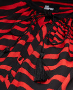 The Kooples - Robe Longue - Rouge Et Noir - Femme