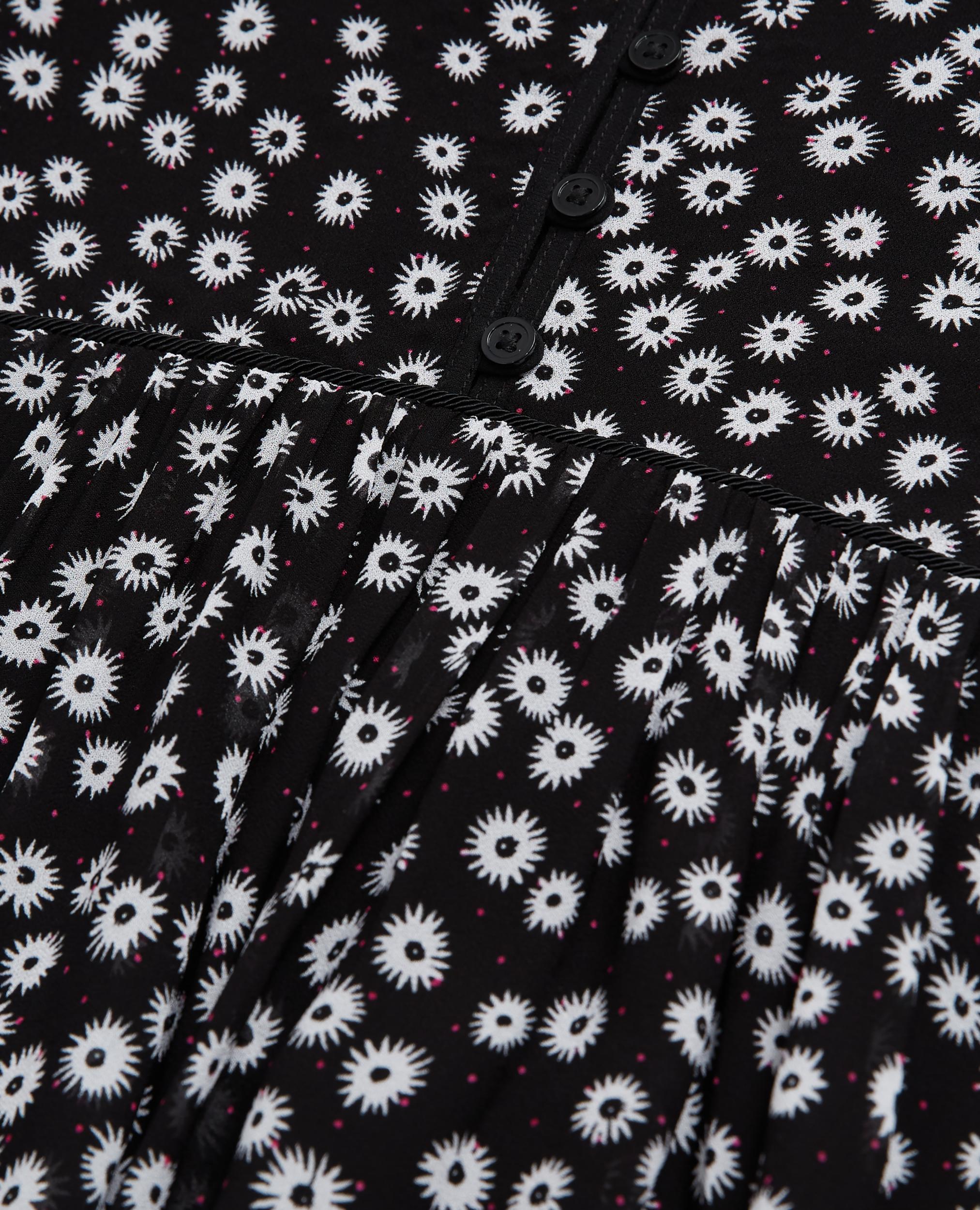 The Kooples - Robe Longue - Noir Et Blanc - Femme