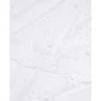 The Kooples - Robe Midi En Broderie Anglaise - Blanc - Femme