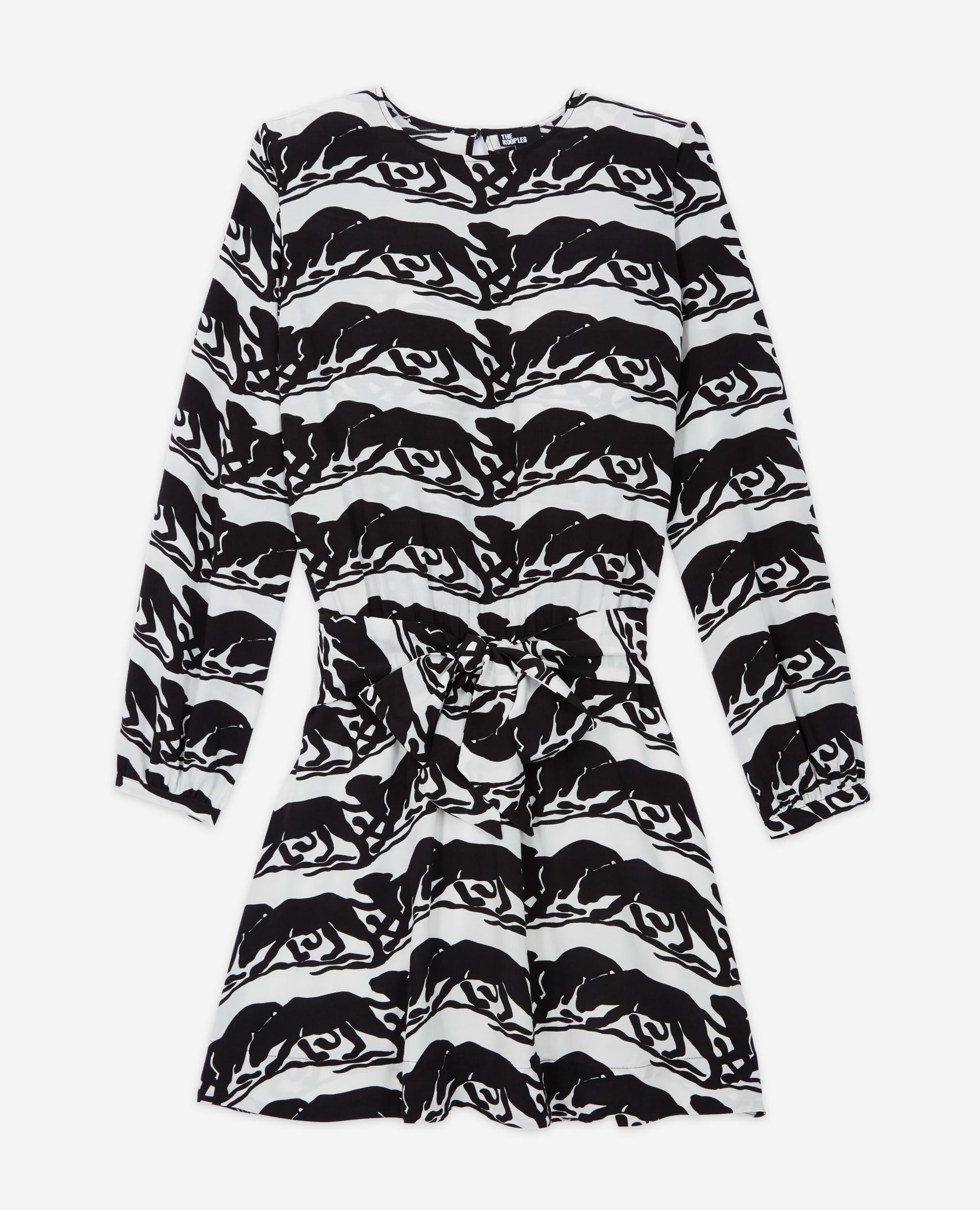 The Kooples - Robe - Noir Et Blanc - Femme