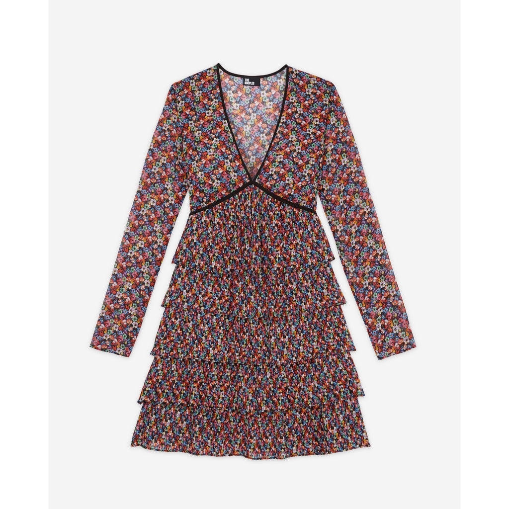 The Kooples - Robe Volantée - Multicolore - Femme