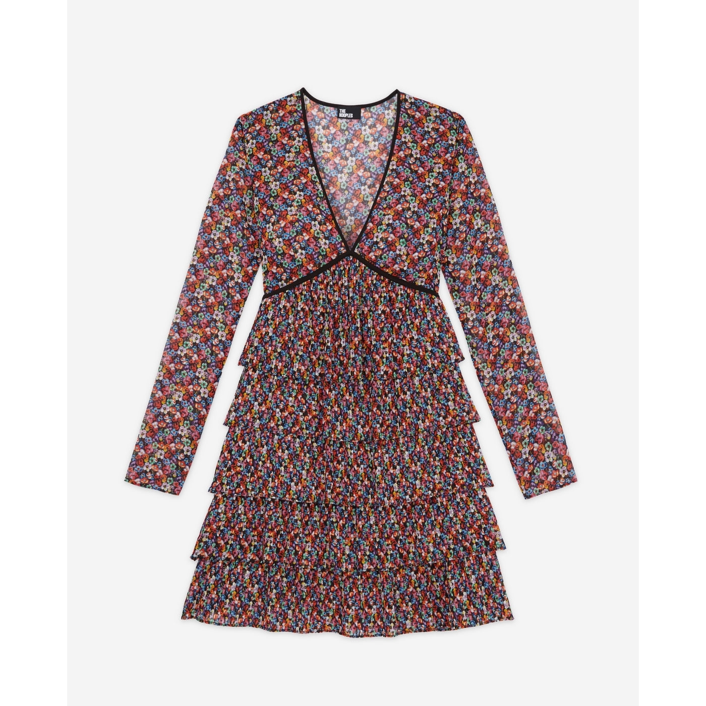 The Kooples - Robe Volantée - Multicolore - Femme