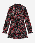 The Kooples - Robe - Noir Et Rouge - Femme