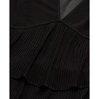 The Kooples - Robe Volantée - Noir - Femme