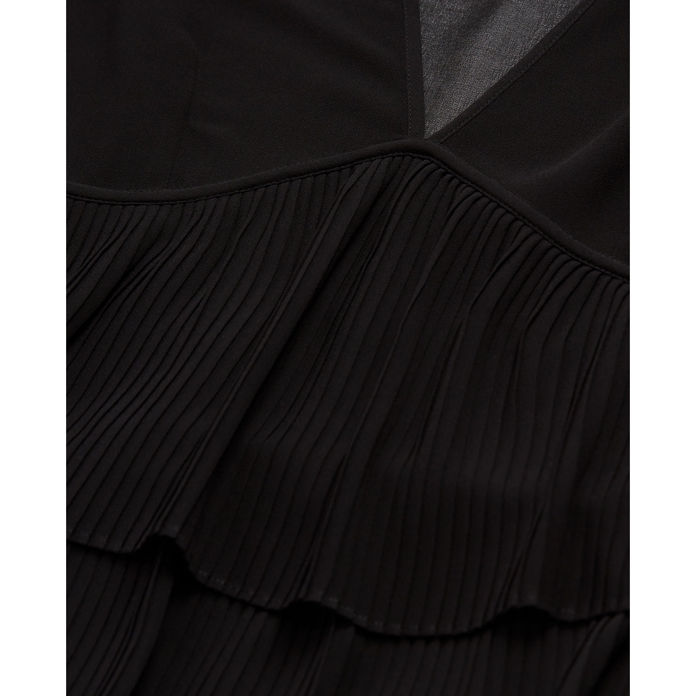 The Kooples - Robe Volantée - Noir - Femme